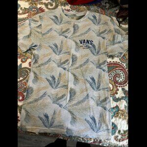 Vans palm tree tee size small EUC